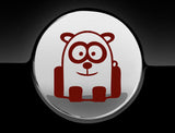 Funny Cartoon Panda Fuel Cap Cover Car Sticker