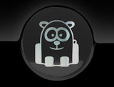 Funny Cartoon Panda Fuel Cap Cover Car Sticker