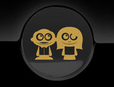 Adorable Parents Fuel Cap Car Sticker