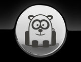 Funny Cartoon Panda Fuel Cap Cover Car Sticker