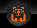Funny Cartoon Panda Fuel Cap Cover Car Sticker