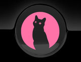 Moon Cat Fuel Cap Cover Car Sticker