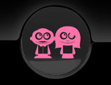 Adorable Parents Fuel Cap Car Sticker
