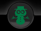 Adorable Snowman Fuel Cap Car Sticker