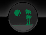 Paradise Beach Fuel Cap Cover Car Sticker
