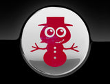 Adorable Snowman Fuel Cap Car Sticker