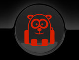 Funny Cartoon Panda Fuel Cap Cover Car Sticker