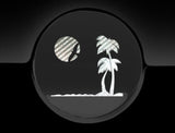 Paradise Beach Fuel Cap Cover Car Sticker