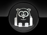 Funny Cartoon Panda Fuel Cap Cover Car Sticker
