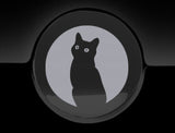 Moon Cat Fuel Cap Cover Car Sticker