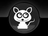 Adorable Rat Fuel Cap Car Sticker