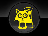 Adorable Raccoon Fuel Cap Car Sticker