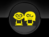 Adorable Parents Fuel Cap Car Sticker