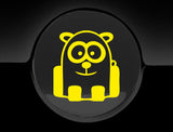 Funny Cartoon Panda Fuel Cap Cover Car Sticker