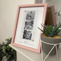 Personalised Mothers Day Film Strip 3 Gloss Photo Any Wording Wall Decor Print
