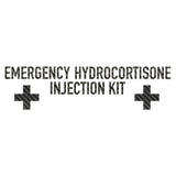 Emergency Hydrocortisone Injection Kit Sticker