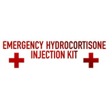 Emergency Hydrocortisone Injection Kit Sticker