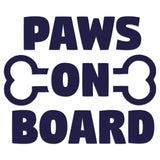 Paws On Board Iron On HTV Transfer