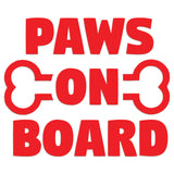 Paws On Board Iron On HTV Transfer