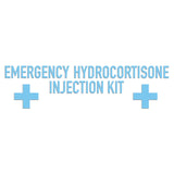Emergency Hydrocortisone Injection Kit Sticker