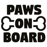 Paws On Board Iron On HTV Transfer