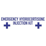 Emergency Hydrocortisone Injection Kit Sticker