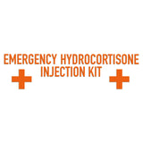 Emergency Hydrocortisone Injection Kit Sticker