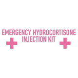 Emergency Hydrocortisone Injection Kit Sticker