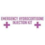 Emergency Hydrocortisone Injection Kit Sticker