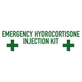 Emergency Hydrocortisone Injection Kit Sticker