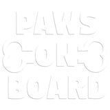 Paws On Board Iron On HTV Transfer