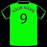 Personalised Football Shirt Sticker
