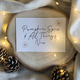 Pumpkin Spice & All Things Nice New Autumn Seasonal Landscape Wall Home Decor Print