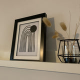 Boho Rainbow Sun Boho Hippie Simple Home Wall Decor Print