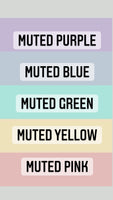 Personalised Name Initial Muted Pastel Colours Nursery Scandinavian Style Children's Room Wall Decor Print