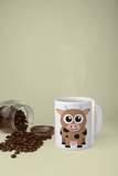 Adorable Cow Personalised Your Name Gift Mug