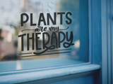 Plants Are My Therapy Plant Mom Sticker