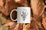 Floral Moon 3 Boho Mug
